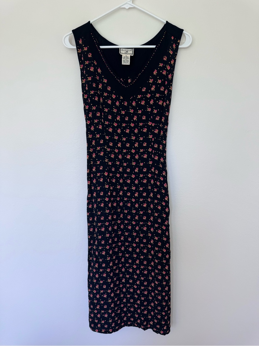 April Cornell Vintage Floral Sleeveless Maxi Dress size Small